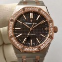 Replica Audemars Piguet Royal Oak 15400 JF Stainless Steel & Diamonds Black Dial Swiss 3120