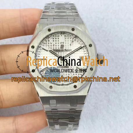 Replica Audemars Piguet Royal Oak 15450 JF Stainless Steel Silver Dial Swiss 3120