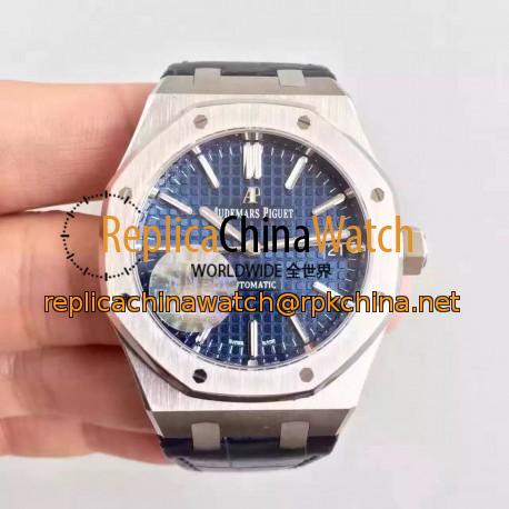 Replica Audemars Piguet Royal Oak 15450 JF Stainless Steel Blue Dial Swiss 3120