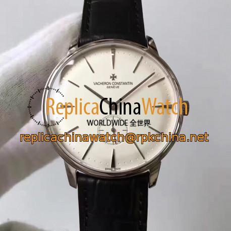 Replica Vacheron Constantin Patrimony 1110U/000G-B086 N Stainless Steel White Dial Swiss 4400AS