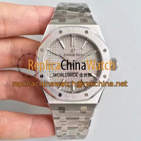 Replica Audemars Piguet Royal Oak 15450 JF Stainless Steel Grey Dial Swiss 3120