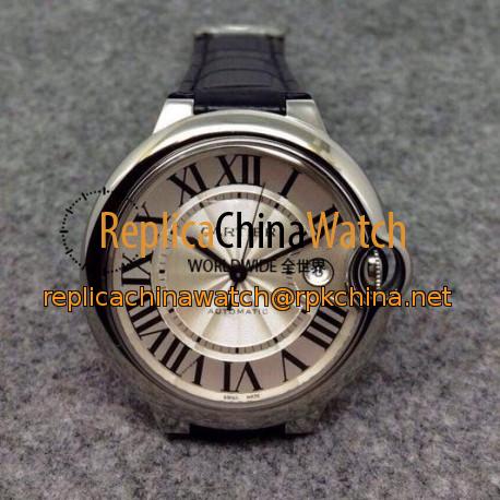 Replica Cartier Ballon Bleu 36MM Stainless Steel Silver Dial Swiss 2836-2