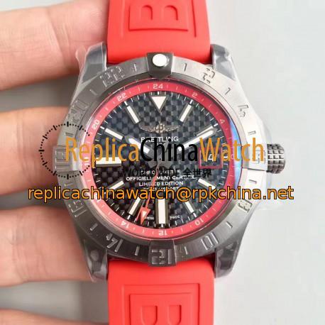 Replica Breitling Avenger II GMT A3239011/BC35/433X/A20BA.1 GF Stainless Steel Carbon Fiber Dial Swiss 2836-2