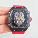 Replica Richard Mille RM27-03 Rafael Nadal KL Forged Carbon Black Skeleton Dial M9015