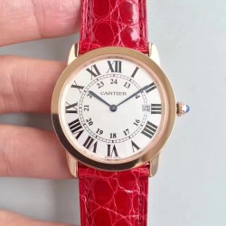 Replica Ronde Solo De Cartier Ladies W6701008 36MM K11 Rose Gold White Dial Swiss Quartz