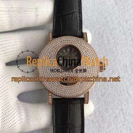 Replica Breguet Classique Complications Tourbillon 1808BR/92/9W6 BM Rose Gold & Diamonds Rose Gold Dial Swiss Tourbillon