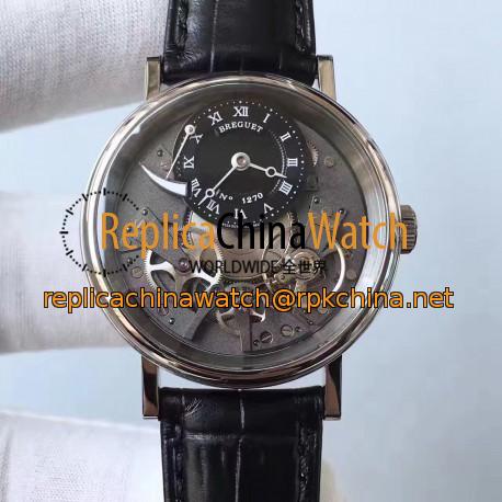 Replica Breguet Tradition 7027 7027BB/G9/9V6 N Stainless Steel Grey Skeleton Dial Swiss 507DR1