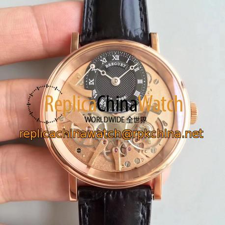 Replica Breguet Tradition 7027 7027BR/R9/9V6 N Rose Gold Rose Gold Skeleton Dial Swiss 507DR1