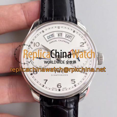 Replica IWC Portugieser Annual Calendar IW503501 YL Stainless Steel White Dial Swiss 52850