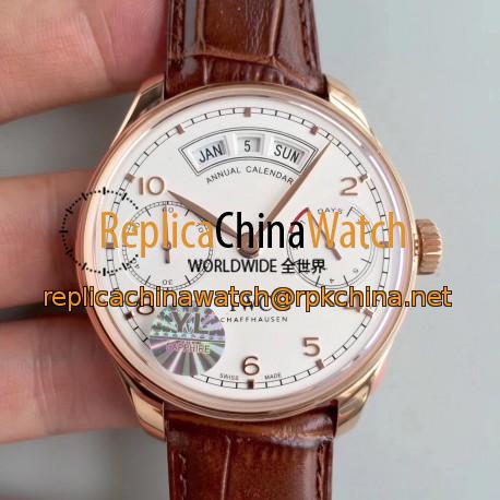 Replica IWC Portugieser Annual Calendar IW503504 YL Rose Gold White Dial Swiss 52850