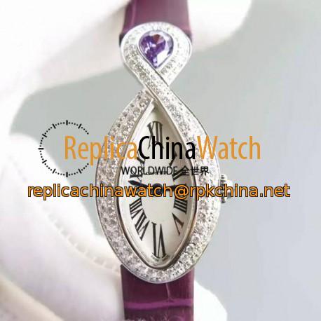 Replica Cartier Baignoire Stainless Steel White Dial Swiss Ronda Quartz