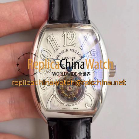 Replica Franck Muller Cintree Curvex Imperial Tourbillon 8880 T LH Stainless Steel White Dial Swiss Tourbillon