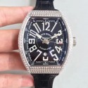 Replica Franck Muller Vanguard V45 LE Titanium & Diamonds Black Dial Swiss 2824-2