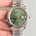 Replica Rolex Day-Date 40 228239 N Stainless Steel Green & Roman Dial Swiss 3255