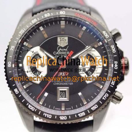 Replica Tag Heuer Grand Carrera Calibre 17 RS2 Titanium Black Dial Swiss 7750