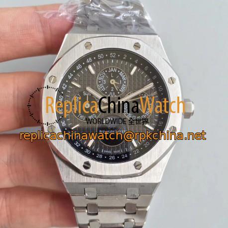 Replica Audemars Piguet Royal Oak Perpetual Calendar 41MM 26574ST.OO.1220ST.02 BF Stainless Steel Black Dial Swiss 5134