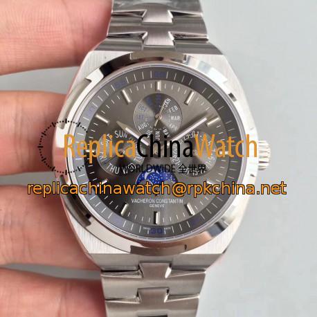 Replica Vacheron Constantin Overseas Perpetual Calendar 4300V/120G-B102 BF Stainless Steel Anthracite Dial Swiss 1120 QP