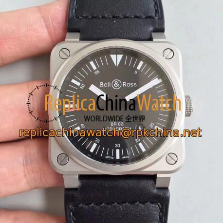 Replica Bell & Ross BR 03-92 Horolum Limited Edition BR Stainless Steel Black Dial M9015