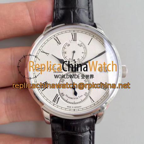 Replica Glashutte Original Senator Chronometer 1-58-01-01-04-04 N Stainless Steel Silver Dial Swiss 58-01