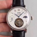 Replica Patek Philippe Grand Complication Tourbillon N Stainless Steel & Diamonds White Dial Swiss Tourbillon