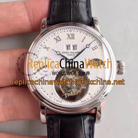 Replica Patek Philippe Grand Complication Tourbillon N Stainless Steel White Dial Swiss Tourbillon