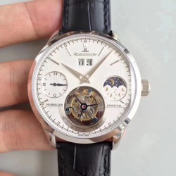 Replica Jaeger-LeCoultre Master Grande Tradition Tourbillon N Stainless Steel White Dial Swiss Tourbillon