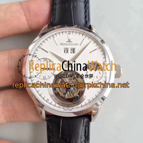 Replica Jaeger-LeCoultre Master Grande Tradition Tourbillon N Stainless Steel White Dial Swiss Tourbillon