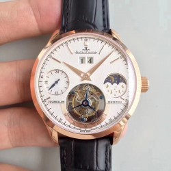 Replica Jaeger-LeCoultre Master Grande Tradition Tourbillon N Rose Gold White Dial Swiss Tourbillon