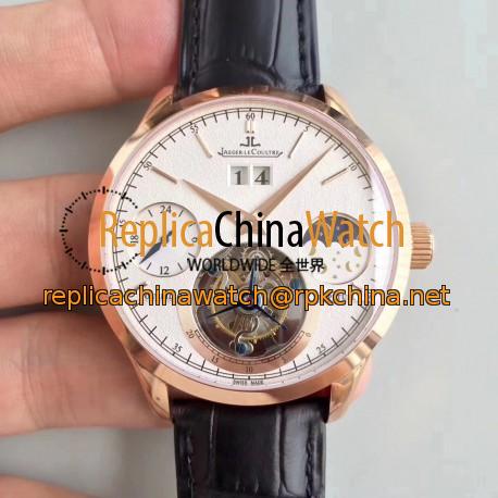 Replica Jaeger-LeCoultre Master Grande Tradition Tourbillon N Rose Gold White Dial Swiss Tourbillon