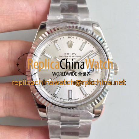 Replica Rolex Datejust II 126334 41MM N Stainless Steel Rhodium Dial Swiss 3235