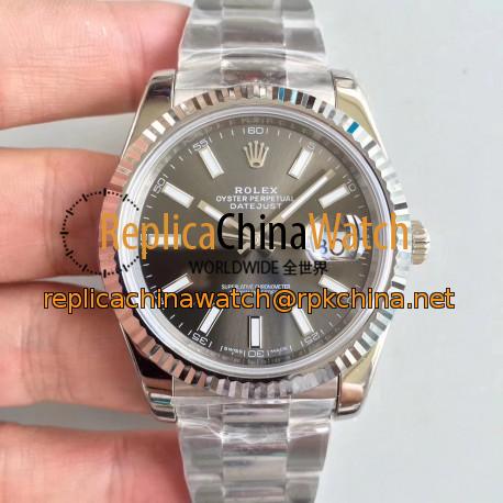 Replica Rolex Datejust II 126334 41MM N Stainless Steel Anthracite Dial Swiss 3235