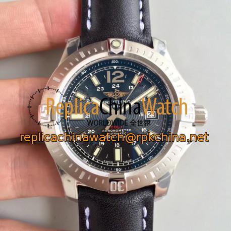 Replica Breitling Colt Automatic 44MM A1738811-BD44BKLT GF Stainless Steel Black Dial Swiss 2824-2