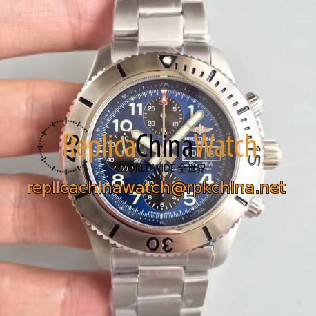 Replica Breitling Superocean Chronograph Steelfish A13341C3/C893 GF Stainless Steel Blue Dial Swiss 7750