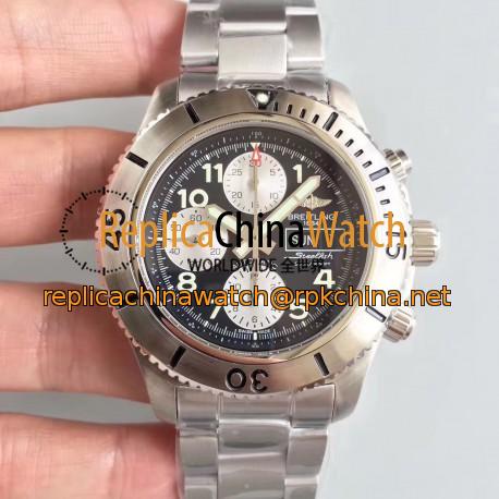 Replica Breitling Superocean Chronograph Steelfish A13341C3/BD19/162A GF Stainless Steel Black Dial Swiss 7750