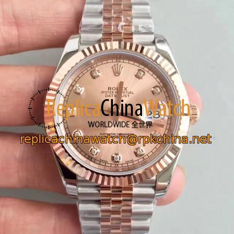 Replica Rolex Datejust II 116333 41MM N Stainless Steel & Rose Gold Rose Gold Dial Swiss 3235