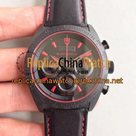 Replica Tudor Fastrider Black Shield 42000CR ZF PVD Black Dial Swiss 7753