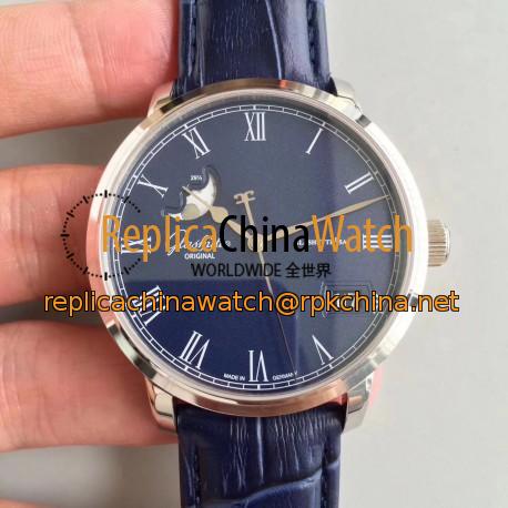 Replica Glashutte Senator Panorama Date Moon Phase 100-04-05-12-30 GF Stainless Steel Blue Dial Swiss 100-04