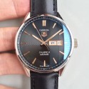 Replica Tag Heuer Carrera Calibre 5 Day-Date 41MM WAR201C.FC6266 HBB V6 Stainless Steel Black Dial Swiss Calibre 5