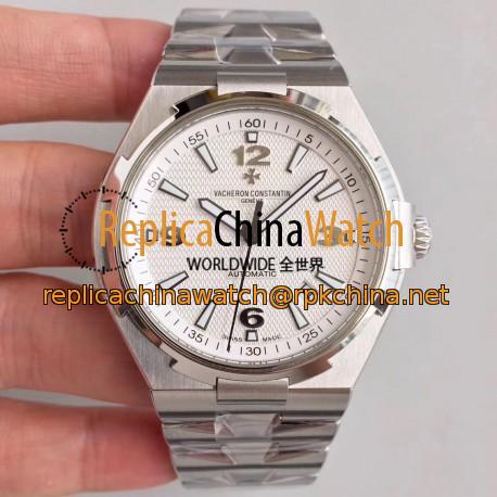 Replica Vacheron Constantin Overseas 47040 JJ Stainless Steel White Dial M9015