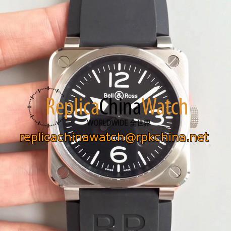 Replica Bell & Ross BR 03-92 Steel N Stainless Steel Black Dial M9015