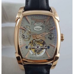 Replica Parmigiani Fleurier Kalpa XL Tourbillon 30 Second Chiaroscuro PF012512-01 BM Rose Gold Grey Skeleton Dial Swiss PF501