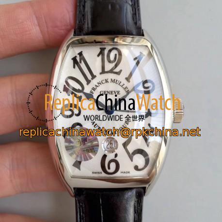 Replica Franck Muller Casablanca Automatique 8880 B SC DT GF Stainless Steel White Dial Swiss 2824-2