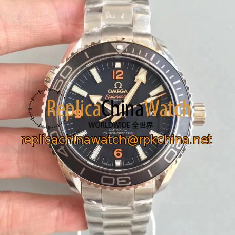 Replica Omega Seamaster Planet Ocean 600M 45.5MM 232.30.46.21.01.003 OM Stainless Steel Black Dial Swiss 8500