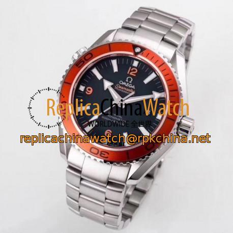 Replica Omega Seamaster Planet Ocean 600M 45.5MM 232.30.46.21.01.002 OM Stainless Steel Black Dial Swiss 8500