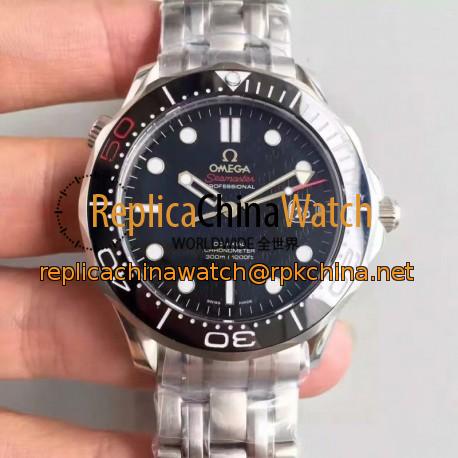 Replica Omega Seamaster 300M James Bond 007 50th Anniversary 212.30.41.20.01.005 JH Stainless Steel Black Dial Swiss 2824-2