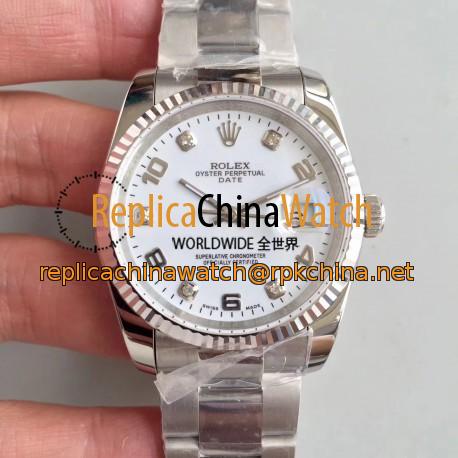 Replica Rolex Datejust 36MM 116234 MIT Stainless Steel 904L White Dial Swiss 3135