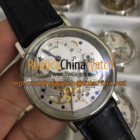 Replica Breguet Tradition 7057 7057BB/11/9W6 N Stainless Steel Silver Skeleton Dial Swiss 507DR1