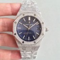 Replica Audemars Piguet Royal Oak Frosted Gold 37MM 15454 JH Stainless Steel Blue Dial Swiss 3120