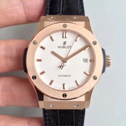 Replica Hublot Classic Fusion King Gold Opalin 511.OX.2611.LR JJ Rose Gold White Dial Swiss HUB1112