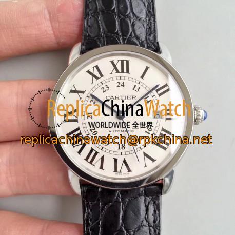 Replica Ronde Solo De Cartier W6701010 42MM ZF Stainless Steel White Dial M9015